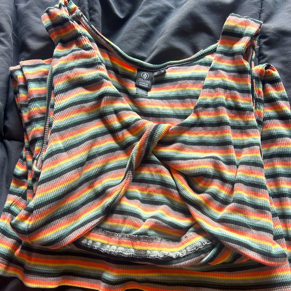 Striped Multicolor Women's volcom midi dress